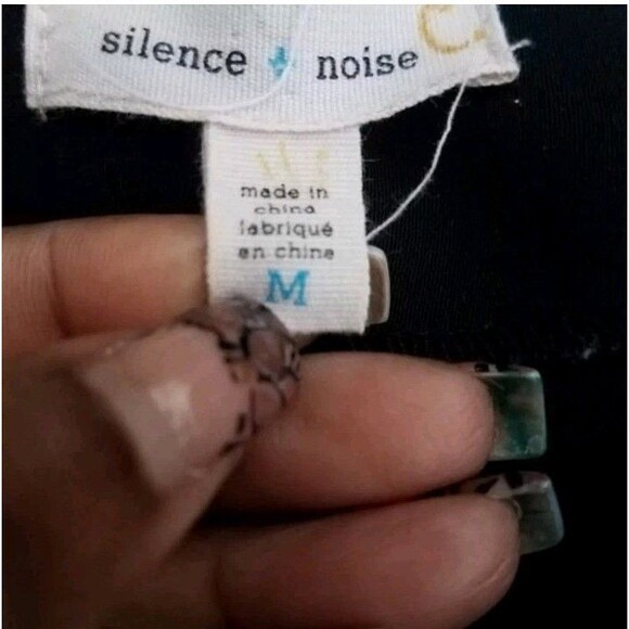 Silence + Noise black romper women’s medium studded romper - Picture 4 of 4